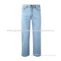 Men's Stretch Jeans, Quality Cotton-rich Fabric with Added Stretch Comfort, OEM Factory Price